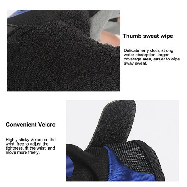 Anti-Slip Shock-Absorbing Summer Half Finger Motorcycle Gloves with Custom Design