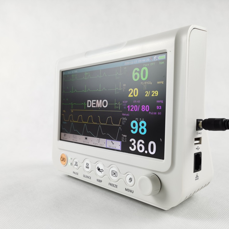 Durable 7 Inch Vital Signs Monitor Six Parameter Touch Screen Portable Wireless Vital Signs Monitor