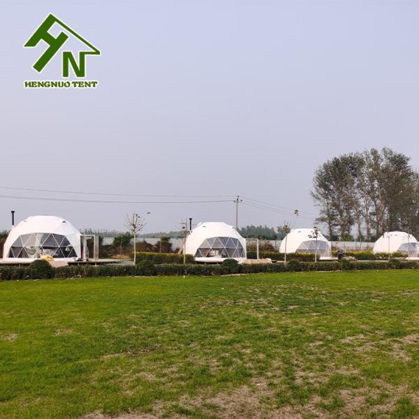 Waterproof Geodesic Dome Tent With Solar Fan Outdoor Living Glamping