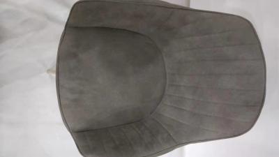 Vintage Velvet Modern Dining Armchair For Living Room Bedroom Kitchen With Metal Chair Legs Grey