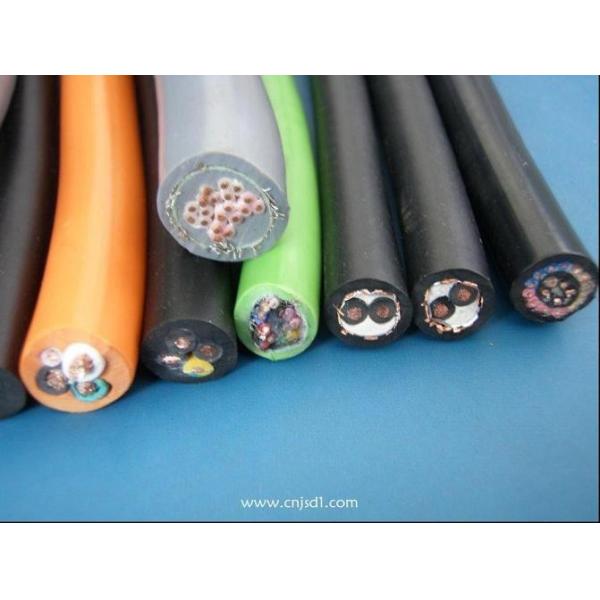 PUR wear resistant with overall copper screen robot cable EKM70973 with ROHS 0.14sqmmx12Cores