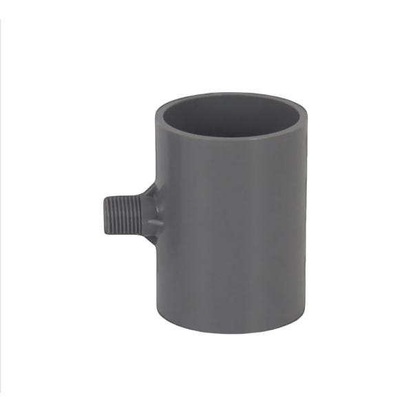 UPVC Outer Teeth Three Pass Outer Screw Joint Water Supply Pvc Pipe Fittings Reducing Female Tee For Threaded