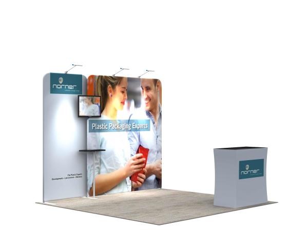 3*3M Modular Convention Booth Displays Easy Assemble Straight Flat Advertising Usage