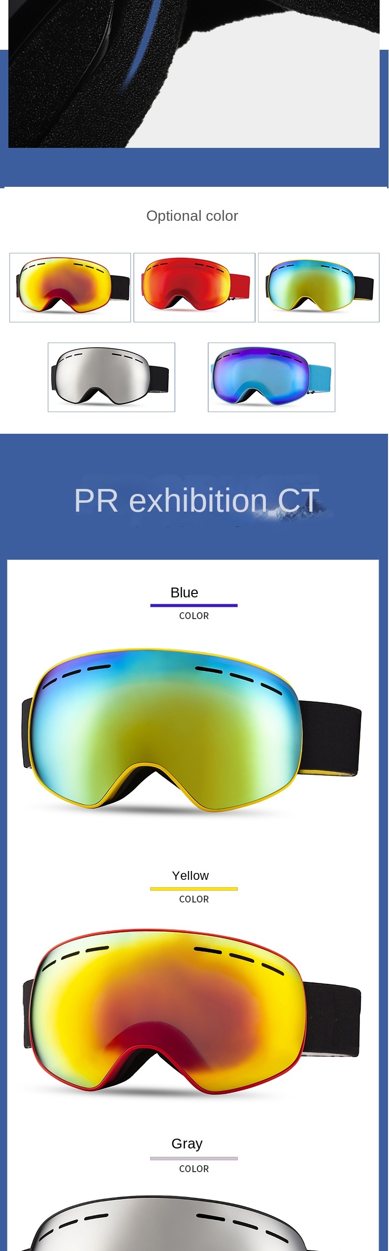 2025 Winter New Style Adult Ski Goggles, Magnetic Attachment Double-Layer Anti-Fog Snow Goggles, ODM Custom Windproof Protective Eyewear