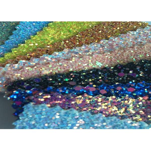 Fashion Chunky Glitter Fabric 3D Glitter Fabric For Hairbows 54/55