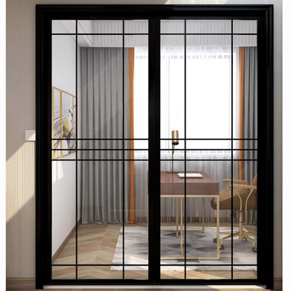 10mm Tempered Glass Partition Walls Aluminum Frame Glass Door