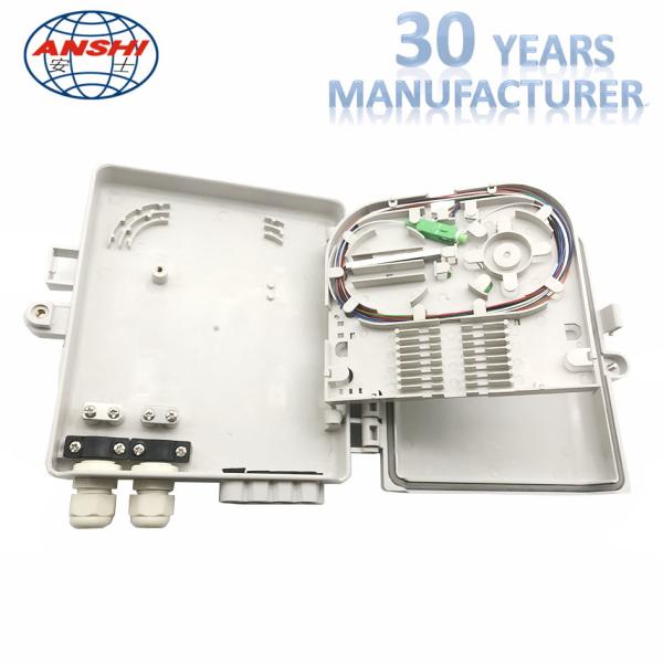 8 Cores Outdoor Wall Mount Fiber Distribution Box ftth distribution terminal box