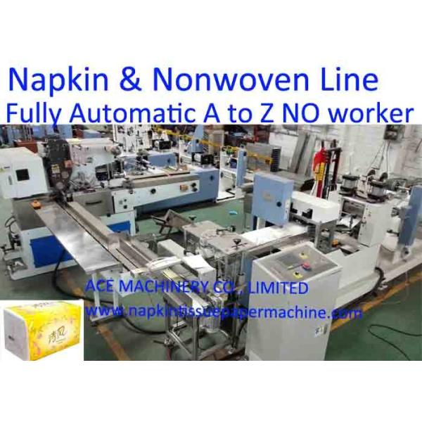 Автоматизированное печатание 2 цветов 1/6 производственных линий салфетки талльф