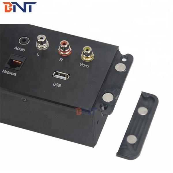 High Quality Wall Mount Aluminum brushed Hotel Media Socket Plate for Office Equipment