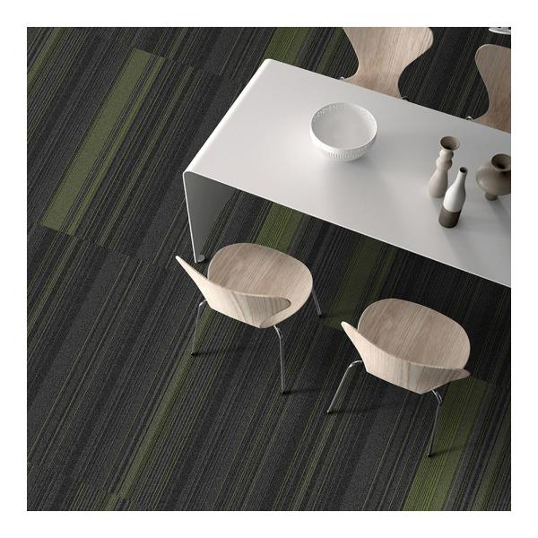O tapete de nylon longo telha 10x40 a polegada Grey With Some Color Line