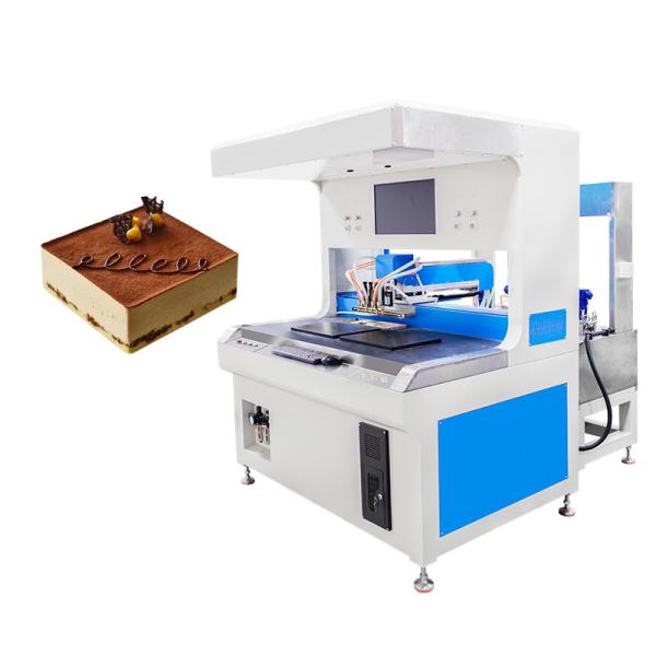 Automatic 4 Colors Dual-station Visual Chocolate Piping Machine for Decorating Cake Macaron