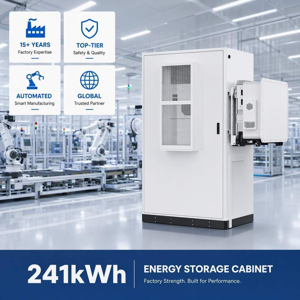 241kWh Industrial Commercial LiFePO4 ESS Cabinet Large Factory Peak Shaving Solar Backup Energy Storage System - Tianon
