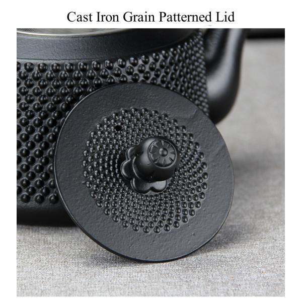 Japanese Cast Iron Tea Coffee Kettle Pot Set Perfect for Home Travel Black Accessories