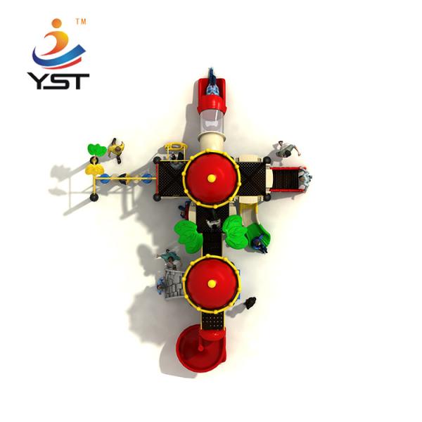 Качание тематических детей замка пластиковое на открытом воздухе устанавливает для детского сада