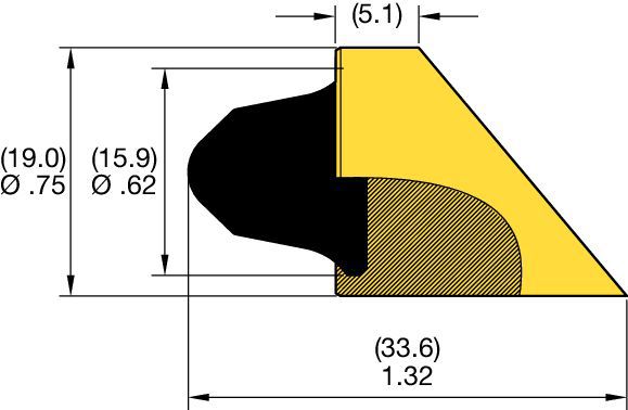 Tungsten Carbide Weld On Cutter Teeth BR1 BR2 BR3 BR4 RT1 RT2 HDD Drill Bits