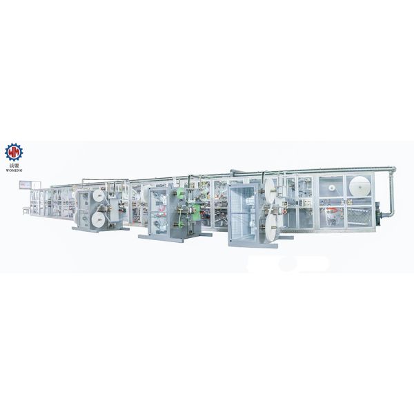 Línea de producción de servilletas de trabajo estable 1200 piezas/min Control PLC Certificación CE