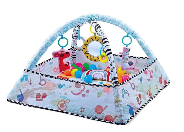 forest Play Mat Converts to Ball Pit Baby Gym, Newborn to Toddler - Totally Tropical