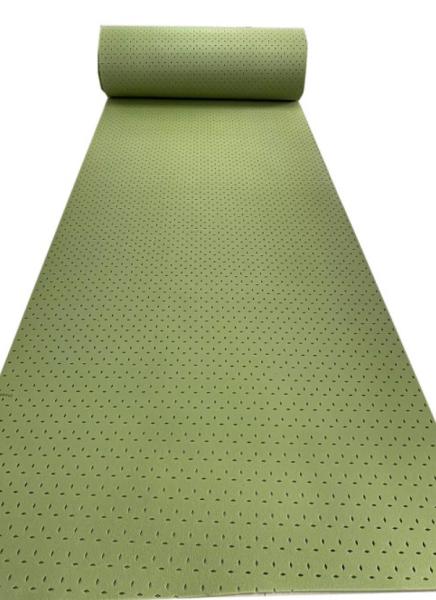 Excellent Chemical Resistance Diamond-Pattern Shock Pad PE Foam For Artificial Grass Sports Field Roll Package