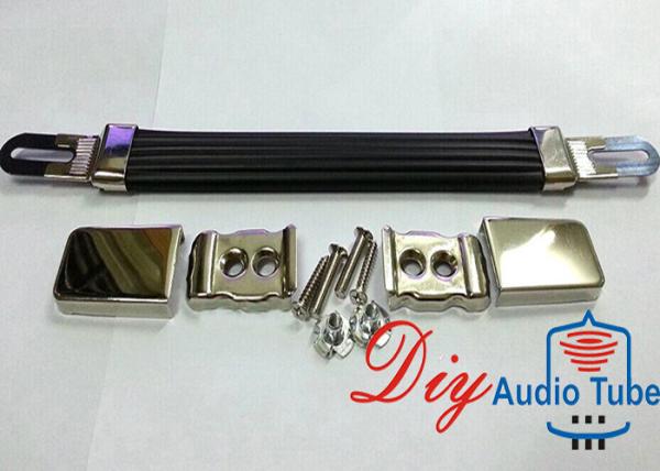 Rubber Material Guitar Amplifier Handles With Silver / Gold Plated End Caps