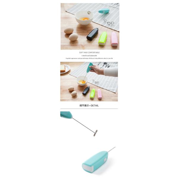 Functional Silver Milk Frother Jugs Hand Kitchen Whisk Mixer for Milk Shake