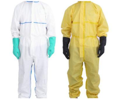 Lightweight Breathable Non Woven Coverall For Clinics / Hospitals / Laboratories