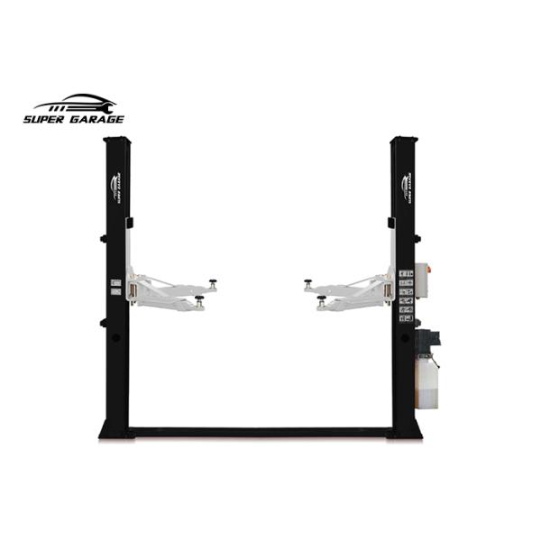1850mm Lifting Height Car Lifting Equipment 4000Kgs Floor Plate 2 Post Car Lift Electrical Release