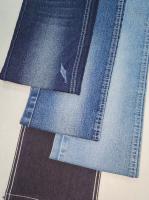 Tissu denim extensible 55% coton, style SERGÉ INDIGO FONCÉ JSD3320-2 pour jeans de mode, vente en gros