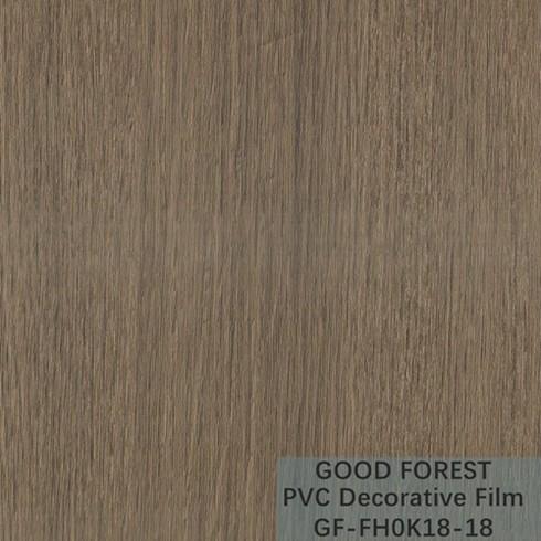 Partition PVC Decorative Film 0.25mm - 0.60mm Thickness Dark Grey Color