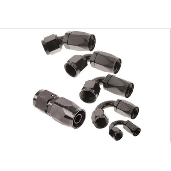 Componentes trabajados a máquina CNC femeninos de las colocaciones de manguera del Motorsport de aluminio universal