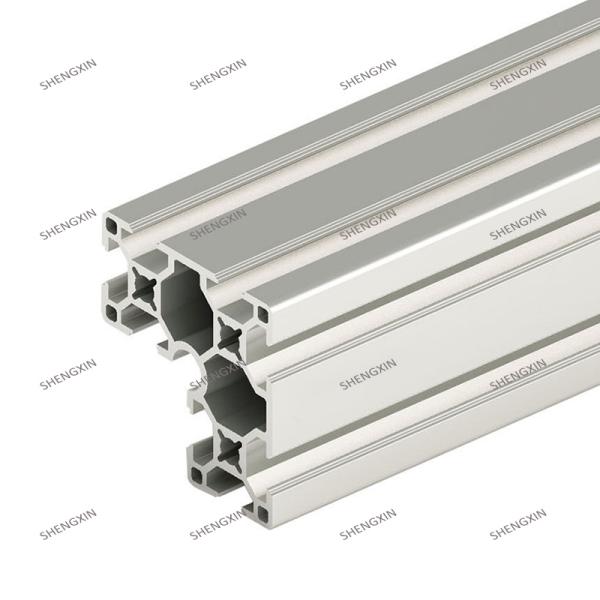 6063-T5 Profile Silver Anodized Aluminium Extrusion T Slot with Decoiling Processing