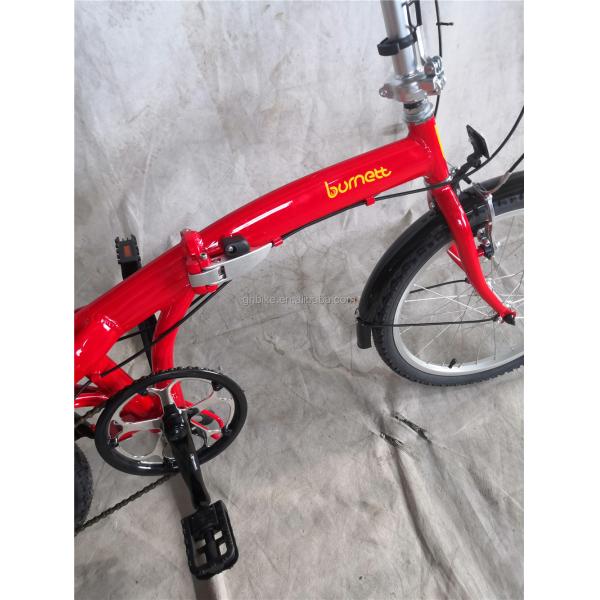 20 Inch Unisex Hybrid Folding Bike with 7 Gears and Aluminum V Brake Alloy Hub Quando