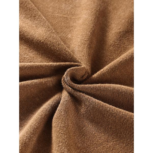 Crop Top Heavyweight Cotton Hoodie Long Sleeve Plain Oversized Sweatshirts