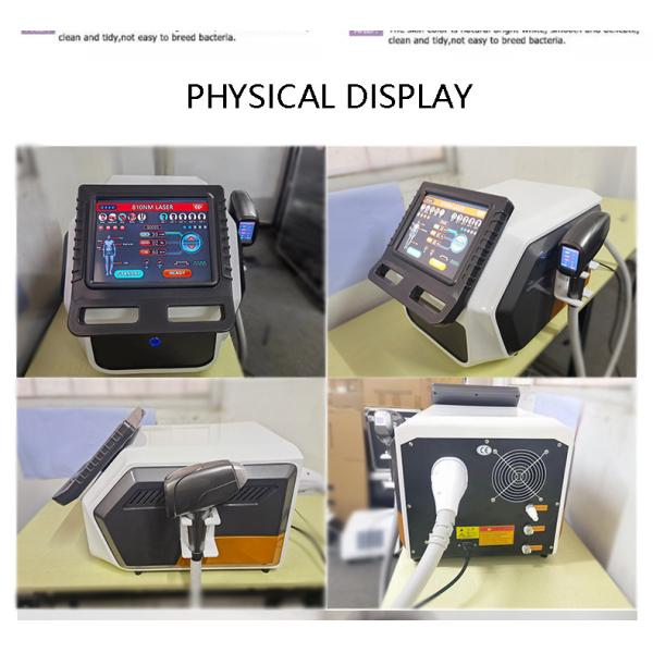 Painless Q Switched Nd Yag Laser Machine 3 Wavelength Diode Laser Hair Removal 10.4 Inch