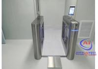 Porte faciale de barrière d'oscillation en verre de grande vitesse de gymnase de tourniquet de reconnaissance d'anti saut