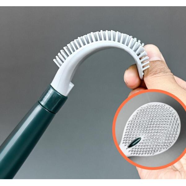 Облегченный силикон щетки чистки шара туалета 42x10cm