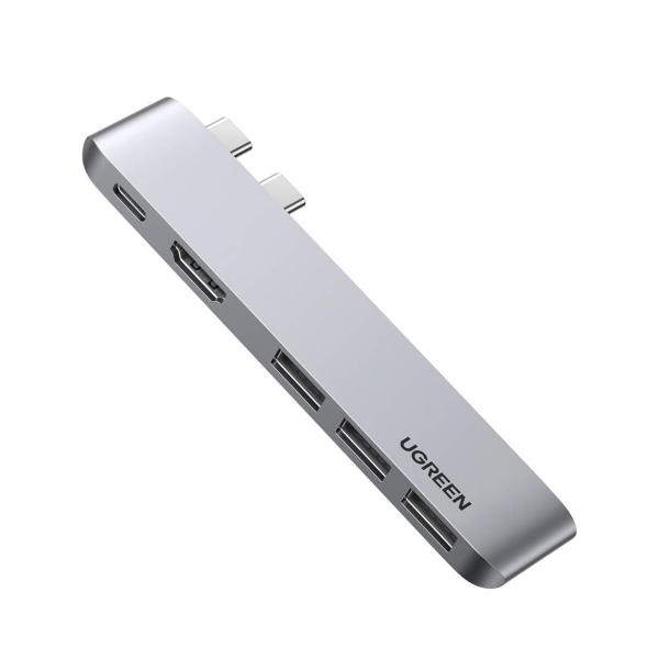 USB de type C à 4K-HDMI Thunderbolt 3 100W Livraison d'alimentation 3 Adaptateur de port USB 3.0 Station d'accueil pour MacBook