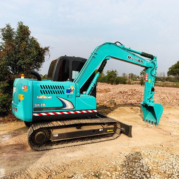 Japan Original Construction Used Kobelco Excavators Used Sk75 Kobelco 7 Ton Small