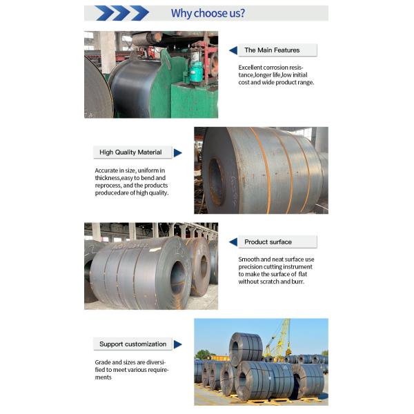 G3131 SPHC JIS Mild Steel Hot Rolled Coil 1.2-14mm 1250mm 1500mm