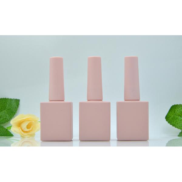 Пинк бутылки 10ml маникюра квадрата тупой Scrub крышка 10ml масла ногтя