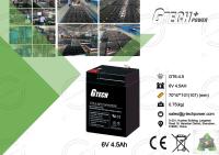 Batterie au plomb scellée rechargeable pour le système d'alarme