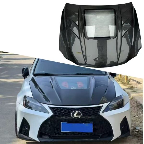 Upgraded Car Accessories Bonnet Body Kit Carbon Fiber Hood For Lexus IS 250 350
