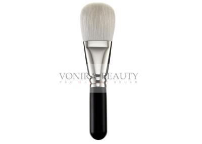 A composição natural do cabelo da cabra Luxe celestial escova a escova de bronze, punho de madeira curto