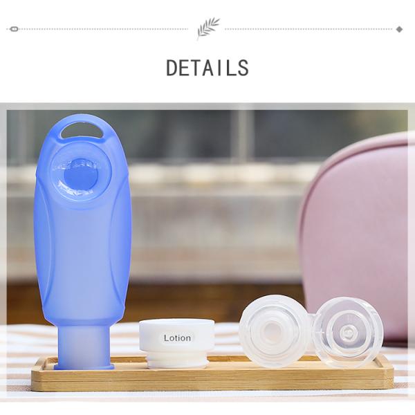 60M Volume Personal Care Industrial Leak Proof Silicone Travel Bottle Set TB02 Kit