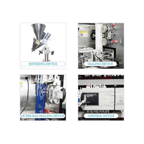 3.7KW Automatic Coffee Bag Packing Machine Three Side Sealing Packing Machine
