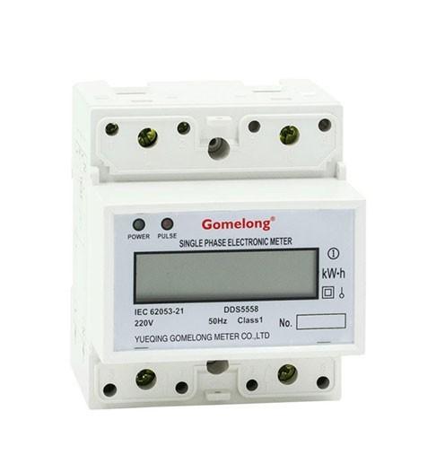 DDS5558 Single Phase Din rail Remote control Modbus Energy Meter With Relay