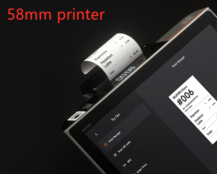 Удобный магазин Android All In One POS 3 ГБ оперативной памяти 32 ГБ ROM с 2D сканером