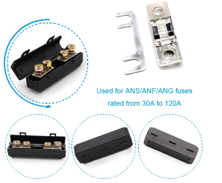 Болт ANG MIDI на патроне предохранителя PSX 58V для автомобильной защиты