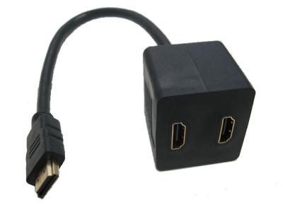 Gold plated HDMI male to female splitter cable adapter made in china