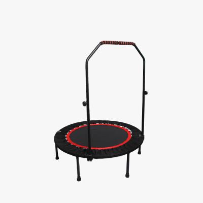 1M Folding Junior Trampoline With Handle , Black 40 Inch Trampoline