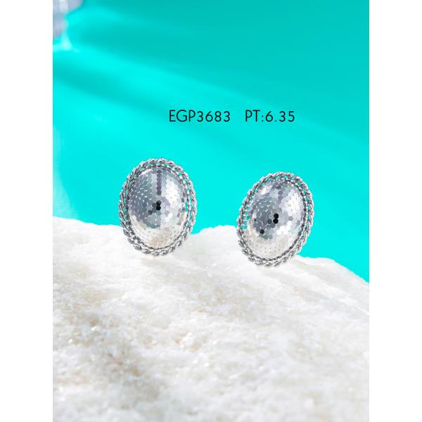 Platinum set necklace & earring & ring new jewelry.